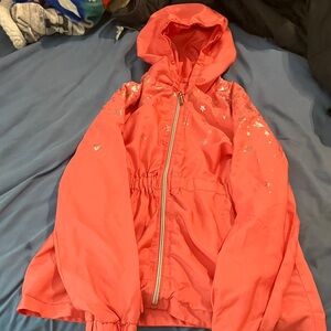 Limited Too Vibrant Coral Girls Windbreaker